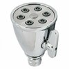 Thrifco Plumbing 6 Jet Adjustable Spray Brass Shower Head, Polished Chrome 4400135